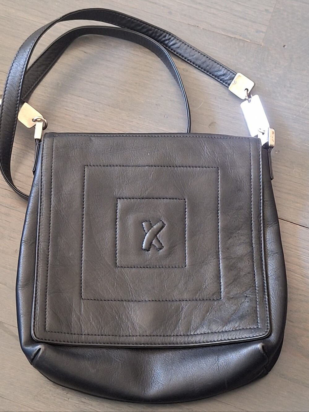 PALOMA PICASSO Black Leather Crossbody Bag